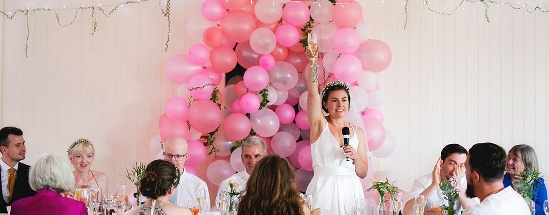 Brides speech breaking wedding traditions