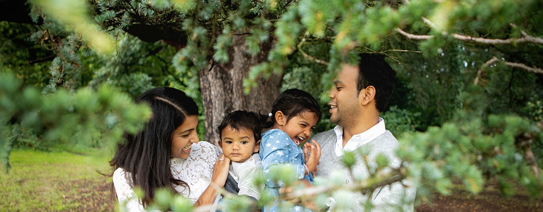 Outdoor family photography session